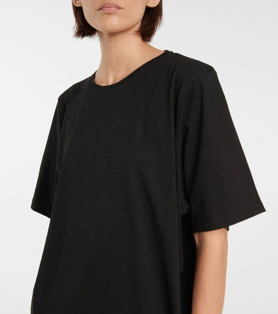 Shop Totême Cotton Jersey T-shirt In Black