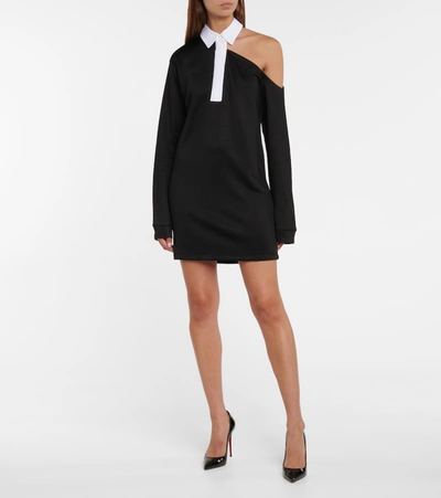Shop Rta Off-shoulder Minidress In Black