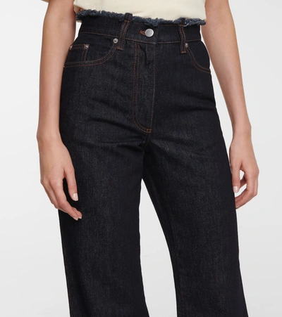 Shop Jw Anderson High-rise Flared Jeans In Blue