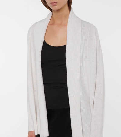 Shop Vince Wool And Cashmere Cardigan In White