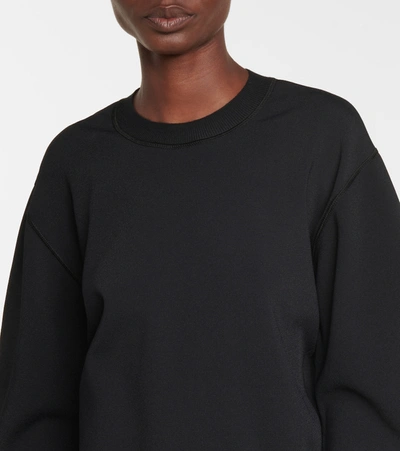 Shop Stella Mccartney Compact Knit Sweatshirt In Black