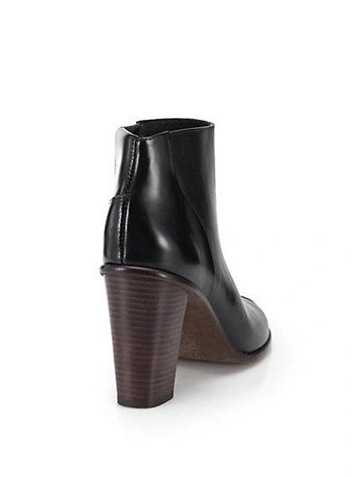 Shop Tibi Naomi Leather Booties In Black