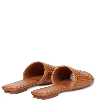 Shop Souliers Martinez Primavera Woven Leather Sandals In Brown