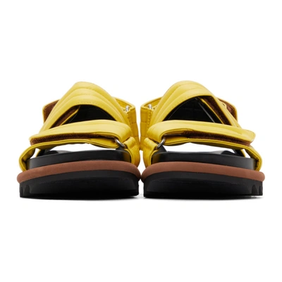 Shop Dries Van Noten Yellow Chunky Scratch Sandals In 201 Lime