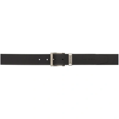 Shop Balenciaga Black Large Rectangle Belt In 1000 Black