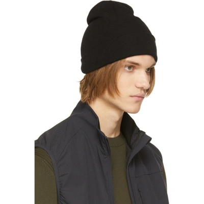 Shop Norse Projects Black Norse Top Beanie In 9999 Black