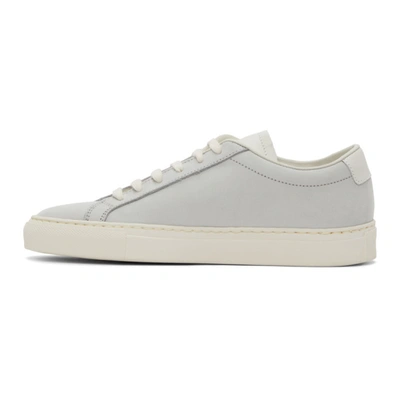 Shop Common Projects Blue Nubuck Achilles Low Sneakers In 1414 Ice
