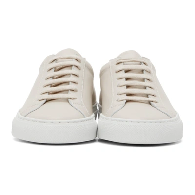 Shop Common Projects Off-white Achilles Low White Sole Sneakers In 4102 Off White