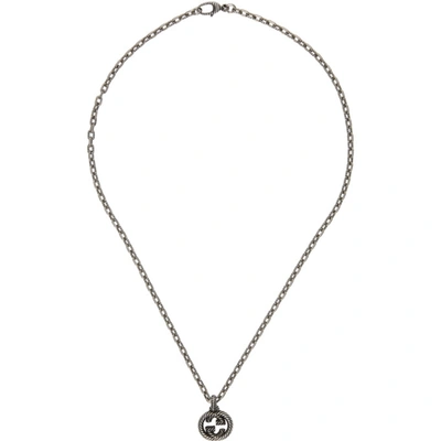 Shop Gucci Silver Interlocking G Chain Necklace