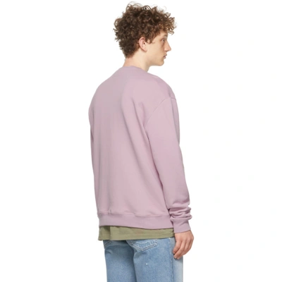 Shop John Elliott Purple Oversized Crewneck Sweatshirt In Acai