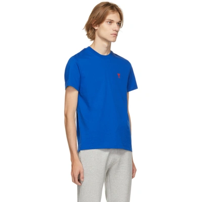 Shop Ami Alexandre Mattiussi Blue Ami De Cœur T-shirt In Bleu Roi.490