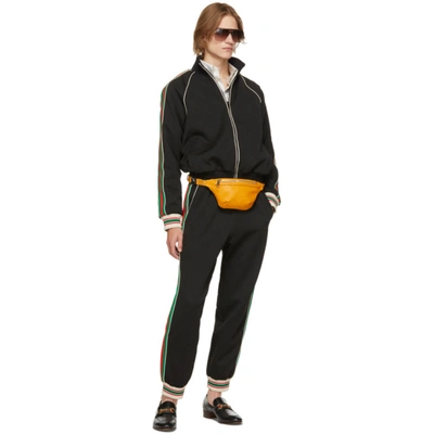 Shop Gucci Yellow ' Signature' Tennis Belt Bag In 7636 Crop/crop/crop