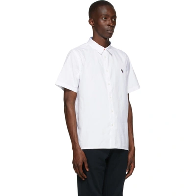 Shop Ps By Paul Smith White Zebra Logo Short Sleeve Shirt