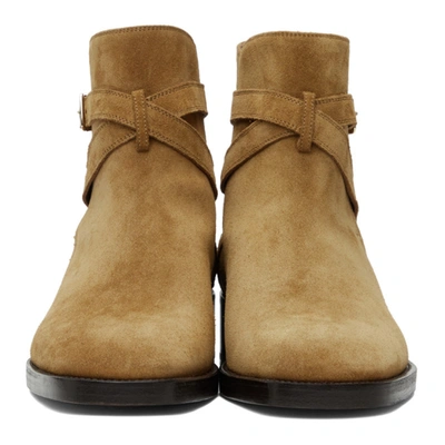 Shop Tom Ford Tan Suede Rochester Boots In U7035 Tan