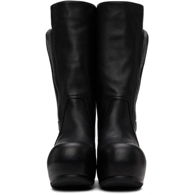 Shop Rick Owens Black Bauhaus Ballast Boots