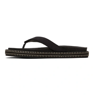 Shop Jacquemus Black 'les Tatanes Blé' Sandals