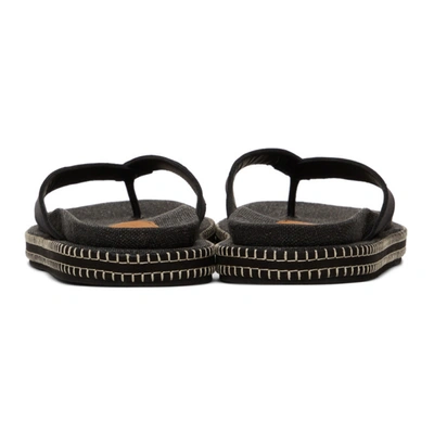 Shop Jacquemus Black 'les Tatanes Blé' Sandals