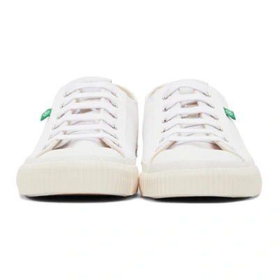 Shop Axel Arigato White Midnight Low Sneakers
