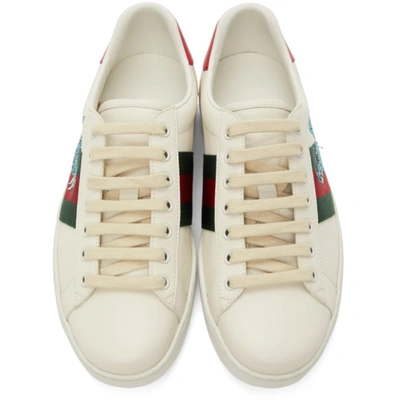 Shop Gucci Off-white Freya Hartas Ace Sneakers