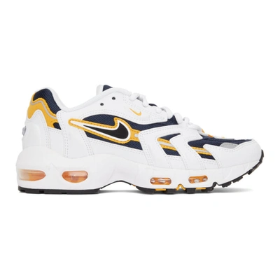 Shop Nike White & Navy Air Max 96 2 Sneakers In White/midnight Navy