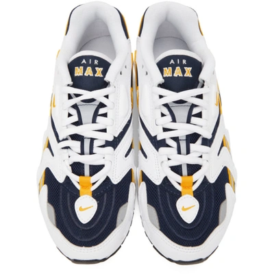 Shop Nike White & Navy Air Max 96 2 Sneakers In White/midnight Navy