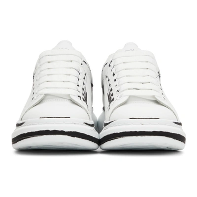 Shop Alexander Mcqueen White Graphic Printed Sneakers