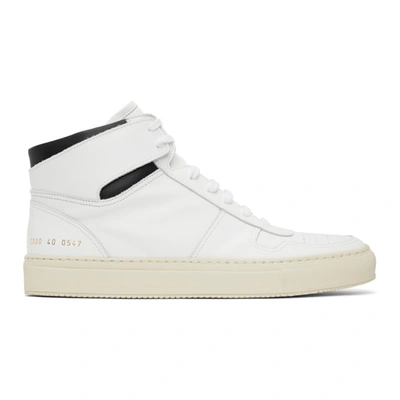 Common Projects Men's Bball Leather High-top Sneakers In White | ModeSens