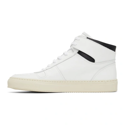 Common Projects Men's Bball Leather High-top Sneakers In White/black |  ModeSens