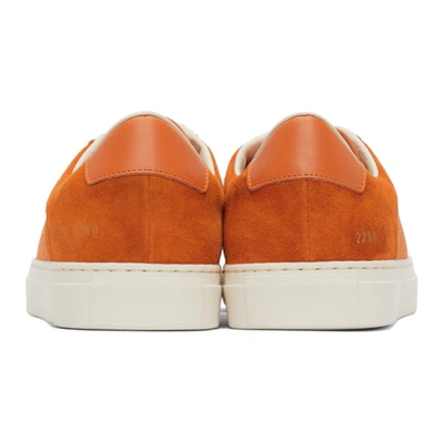 Shop Common Projects Orange Retro Summer Edition Low Sneakers