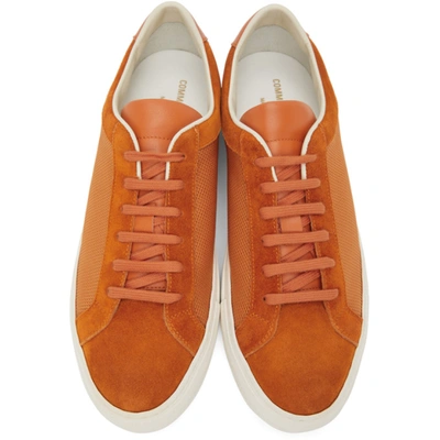 Shop Common Projects Orange Retro Summer Edition Low Sneakers