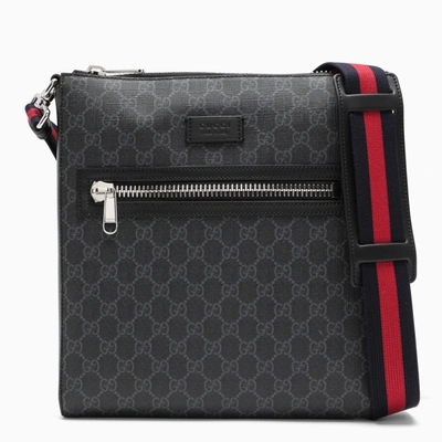 Shop Gucci Black Gg Messenger Bag