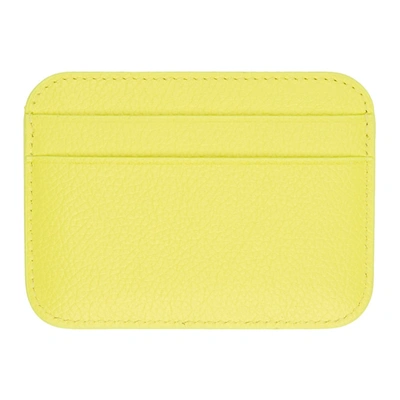 Shop Balenciaga Yellow Cash Card Holder In Light Yellow