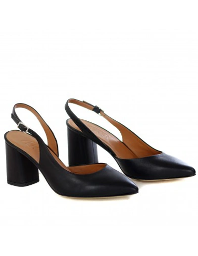 Shop Aerea Décolléte With Heel Strap In Black