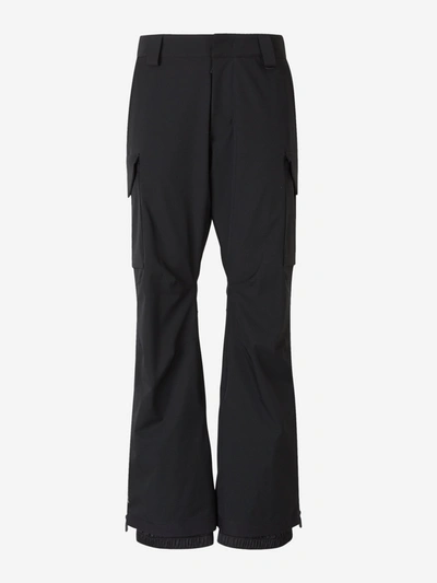 Shop Moncler Grenoble Logo Print Cargo Pants In Black