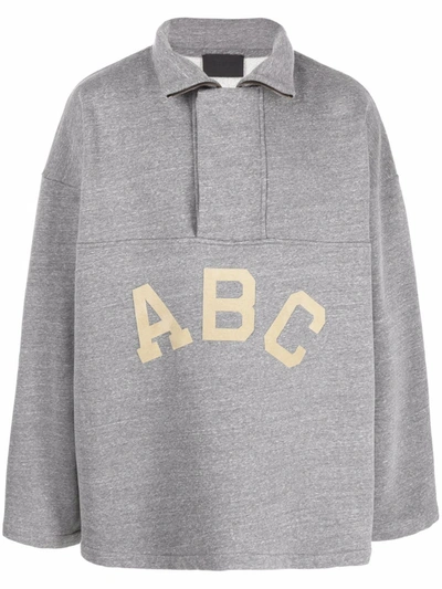 Shop Fear Of God Abc Oversized Sweatshirt In 灰色
