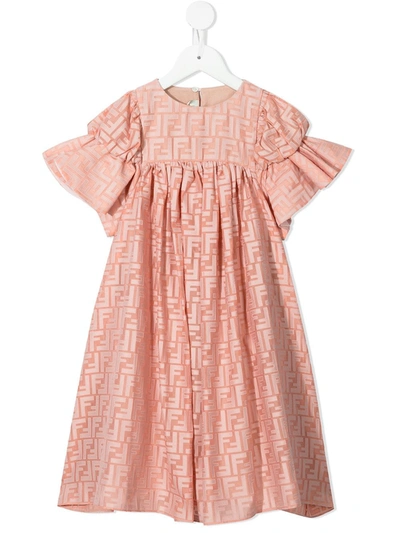 MONOGRAM-PATTERN DRESS