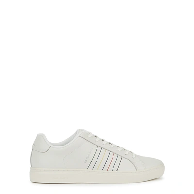 Shop Ps By Paul Smith Rex White Leather Sneakers
