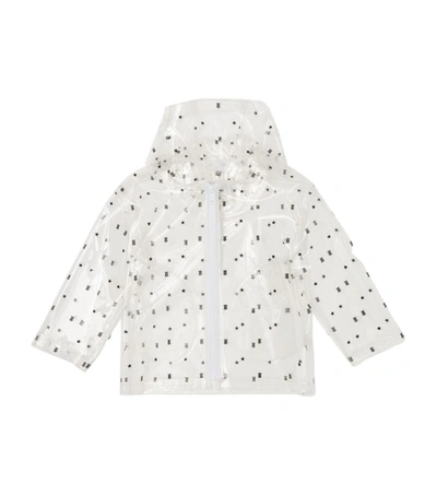 Shop Burberry Kids Monogram And Star Transparent Jacket (3-14 Years) In White