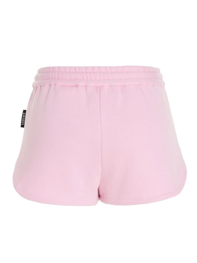 Shop Versace Women's Pink Cotton Shorts