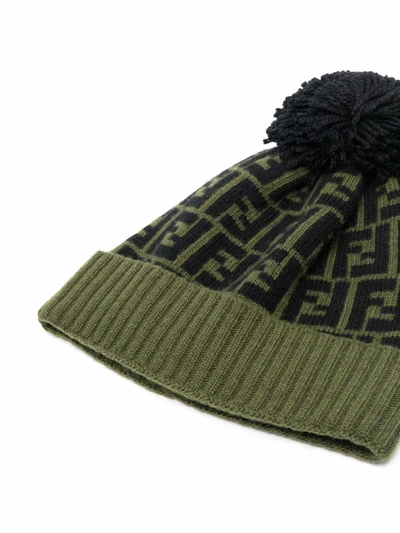 Shop Fendi Men's Green Wool Hat