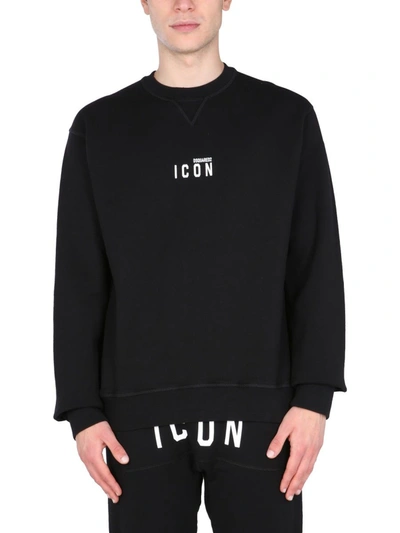 Shop Dsquared2 Men's Black Cotton Sweatshirt