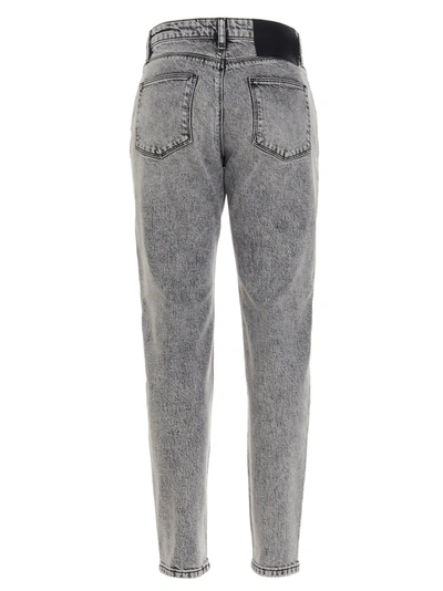 Shop Karl Lagerfeld Women's Grey Cotton Jeans
