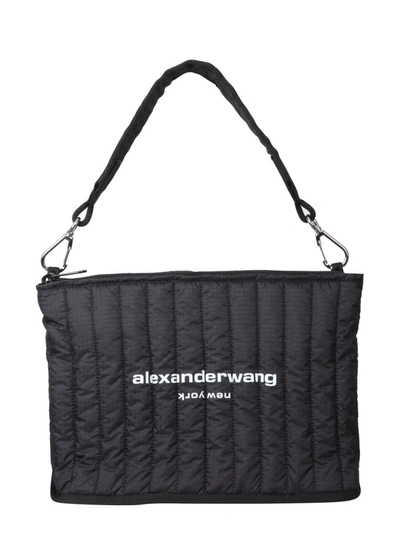 Shop Alexander Wang Women's Black Polyamide Shoulder Bag