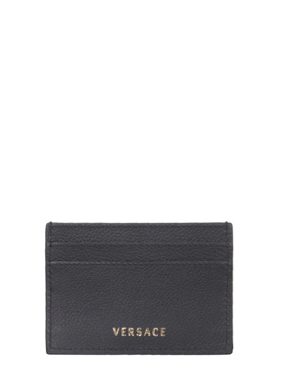 Shop Versace Women's Black Leather Card Holder