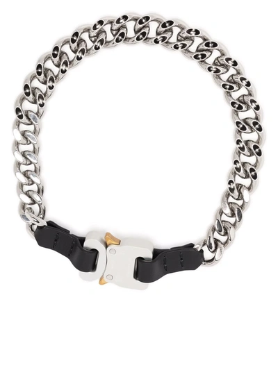 Shop Alyx Chain-link Buckle-fastening Necklace In Silber