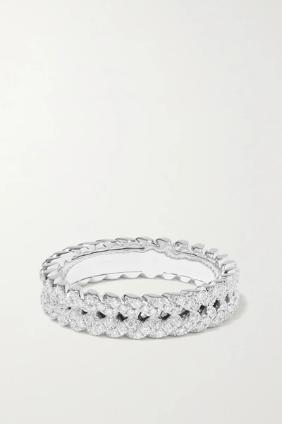 Shop Anita Ko 18-karat White Gold Diamond Ring