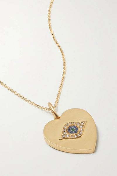 Shop Ileana Makri Golden Dawn 18-karat Gold Multi-stone Necklace