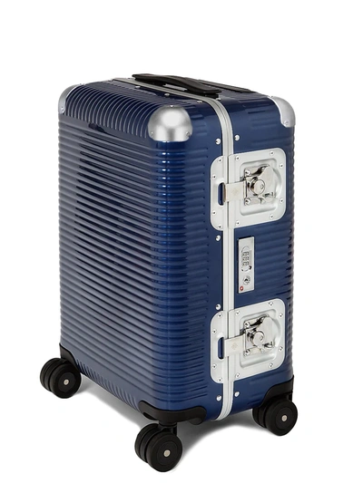 Shop Fpm Men's Bank Light Collection Spinner 53 20" Carry-on Suitcase In Blue