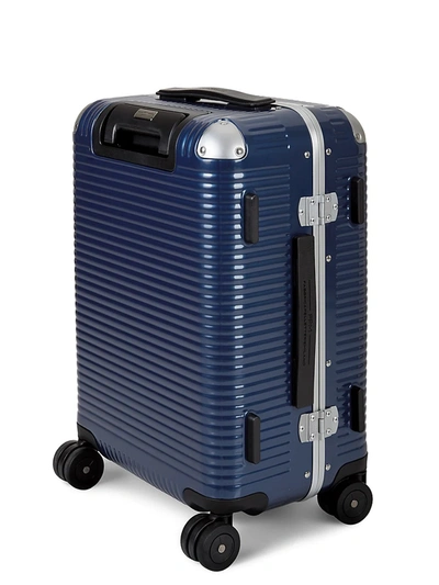 Shop Fpm Men's Bank Light Collection Spinner 53 20" Carry-on Suitcase In Blue
