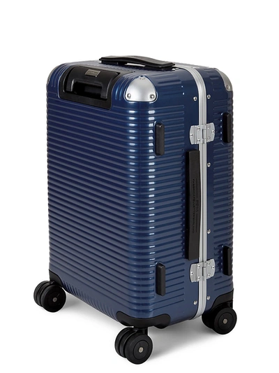 Shop Fpm Men's Bank Light Collection Spinner 55 21" Carry-on Suitcase In Blue